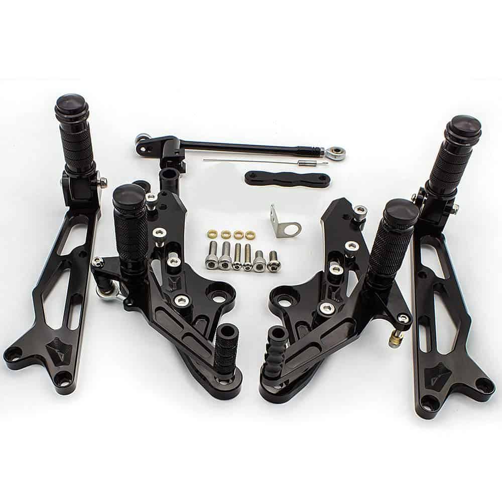 FXCNC CNC Billet Motorcycle Adjustable Rearsets Foot Pegs - Imagen 4