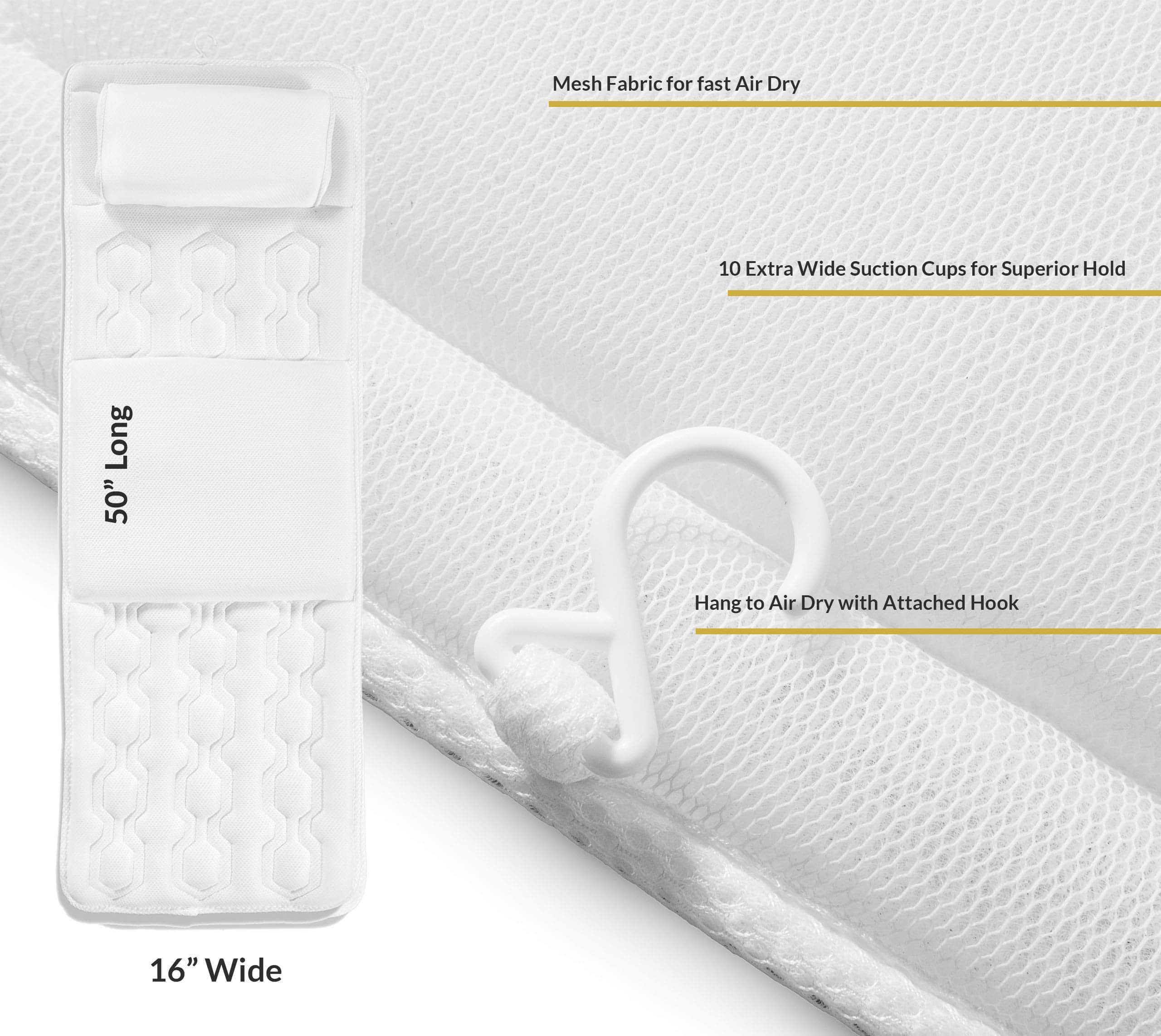 Almohada de baño de cuerpo completo de lujo ProCore - Imagen 3