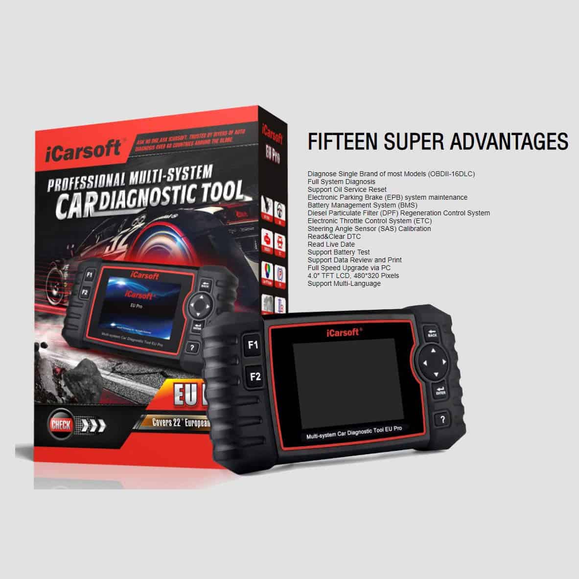 Herramienta de diagnóstico OBD II iCarsoft EU Pro - Imagen 8