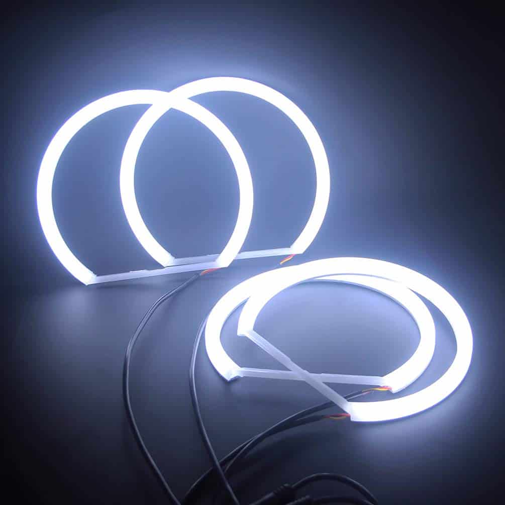 Anillos de halo de colores duales blanco/ámbar para BMW E36 - Imagen 4