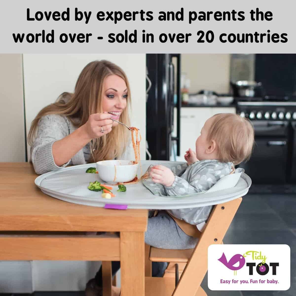 Kit de Babero y Bandeja Tidy Tot - Babero a Prueba de - Imagen 10
