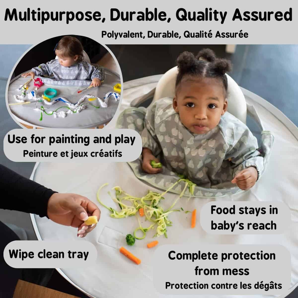 Kit de Babero y Bandeja Tidy Tot - Babero a Prueba de - Imagen 6