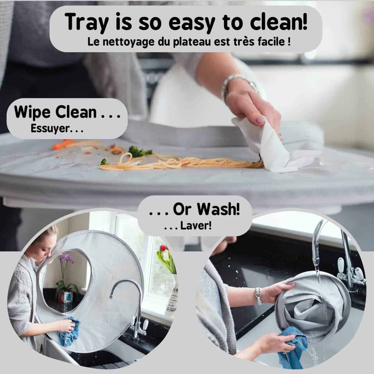 Kit de Babero y Bandeja Tidy Tot - Babero a Prueba de - Imagen 7