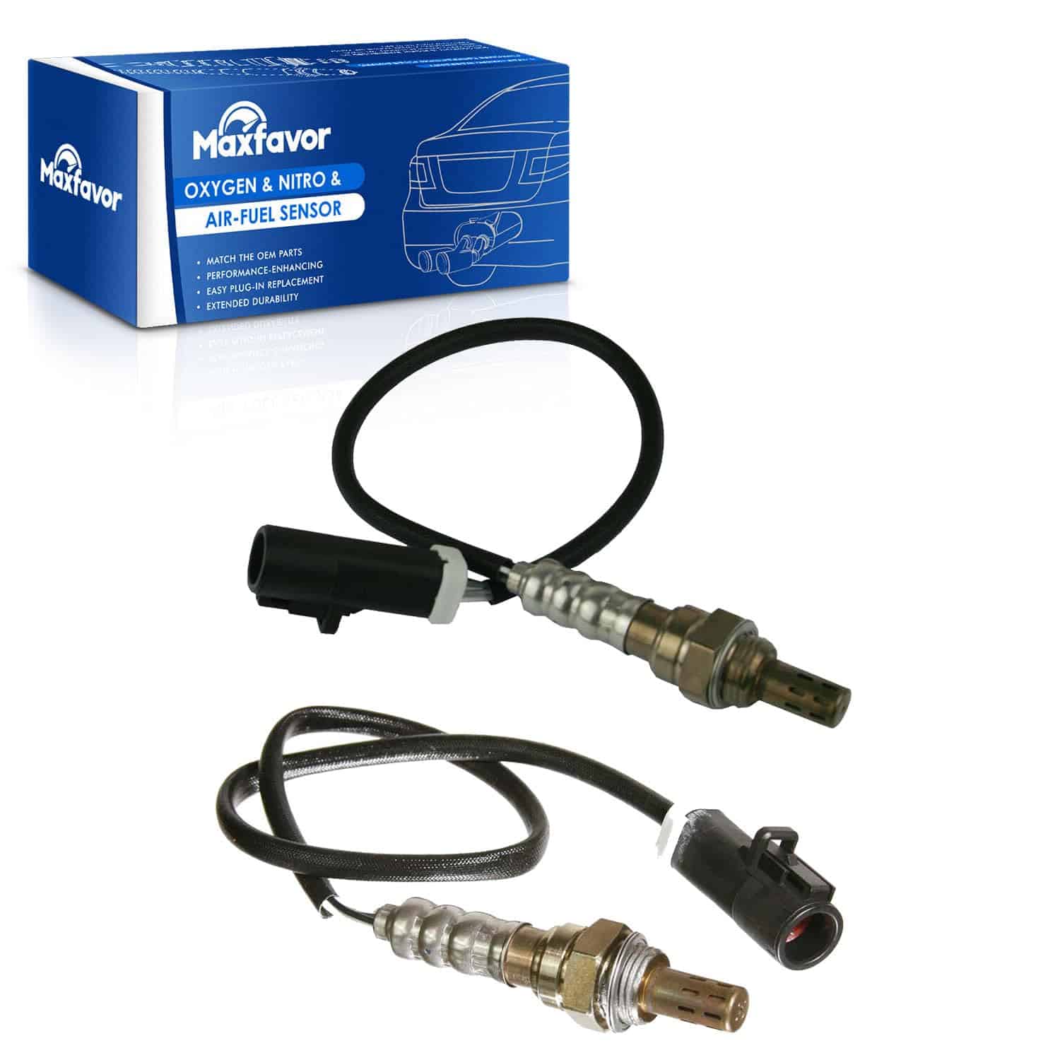 Reemplazo de 2 pcs de Sensor de Oxígeno Maxfavor para Ford