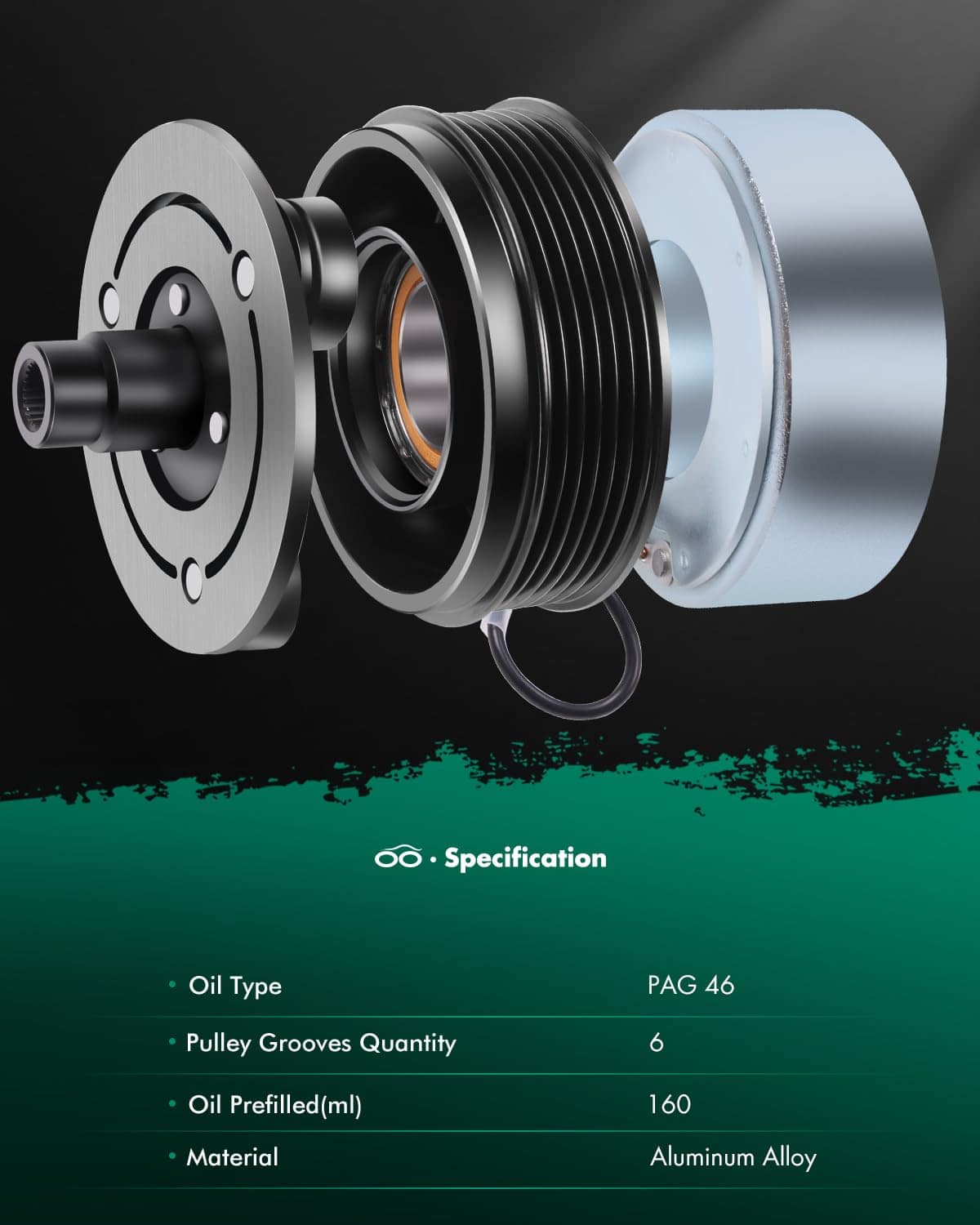 Kit de Bobina de Embrague de Compresor de A/C SCITOO - Imagen 9