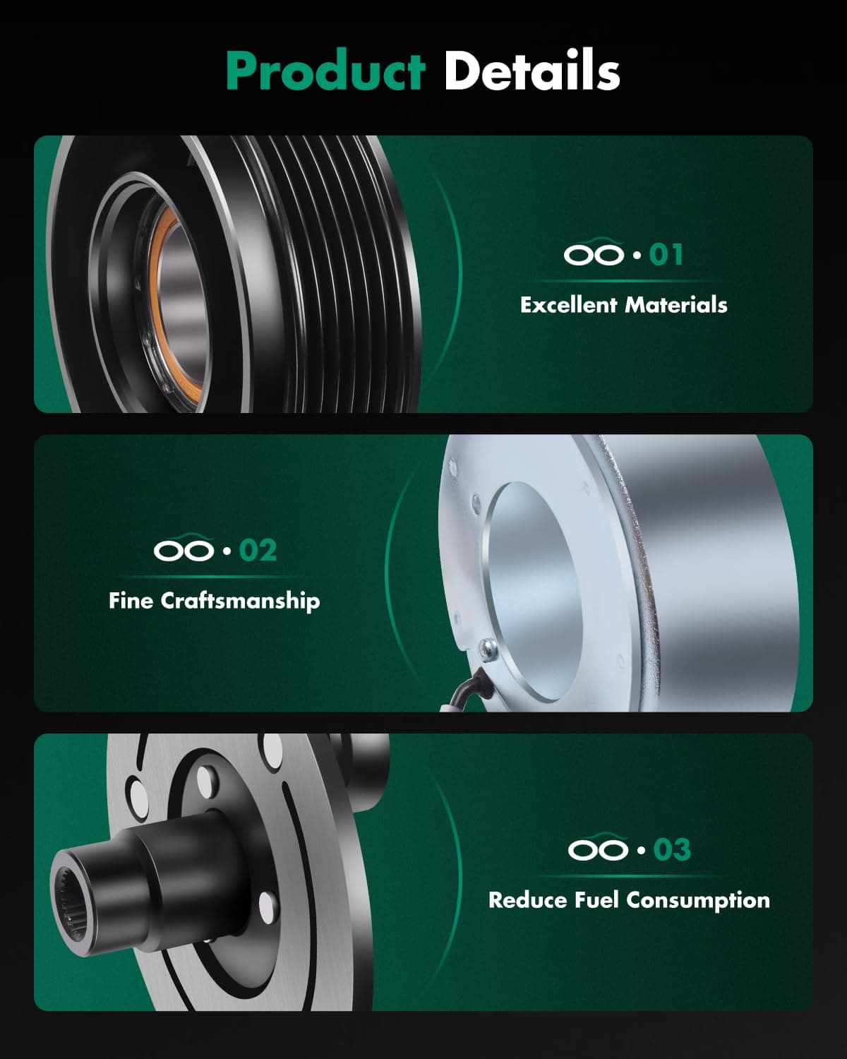 Kit de Bobina de Embrague de Compresor de A/C SCITOO - Imagen 7