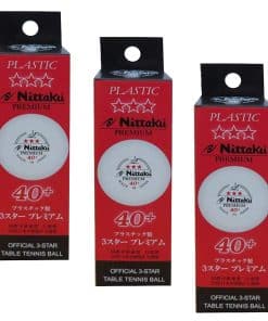 Pelotas de Tenis de Mesa NITTAKU 3 Estrellas Premium 40+ (9