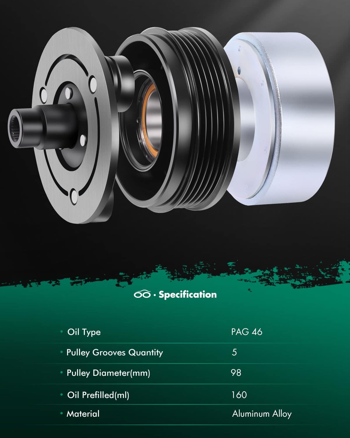 Embrague de Compresor de Aire Acondicionado SCITOO para - Imagen 9