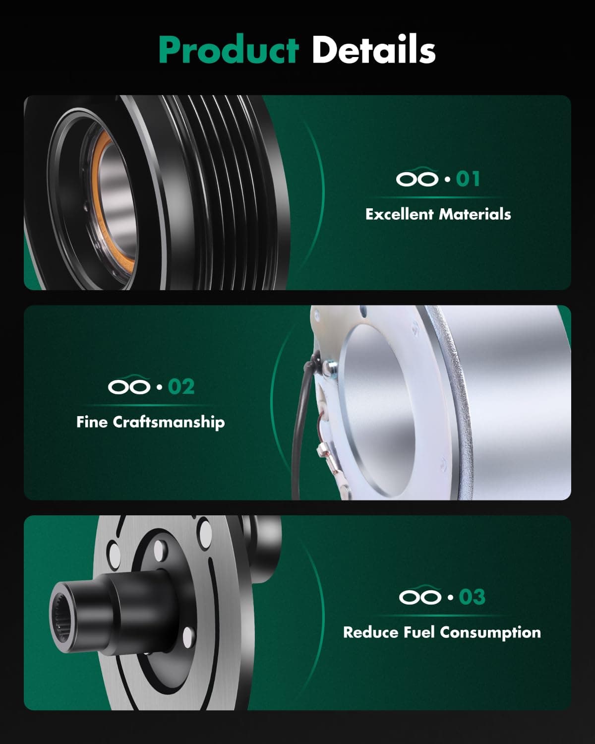 Embrague de Compresor de Aire Acondicionado SCITOO para - Imagen 7