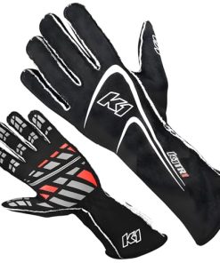 Guante K1 RACEGEAR Track1 Negro Mediano SFI 5