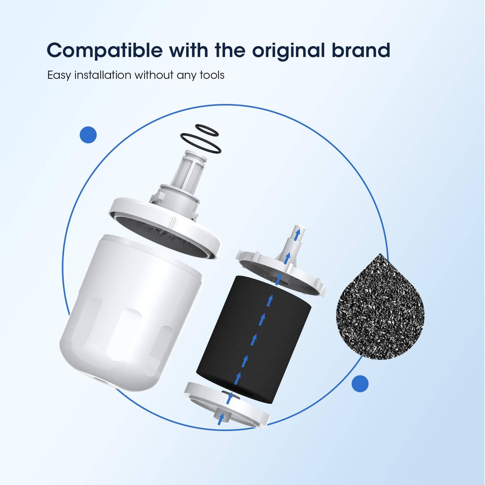 GLACIER FRESH Repuesto para Filtro de Agua DA29-00003G, - Imagen 5