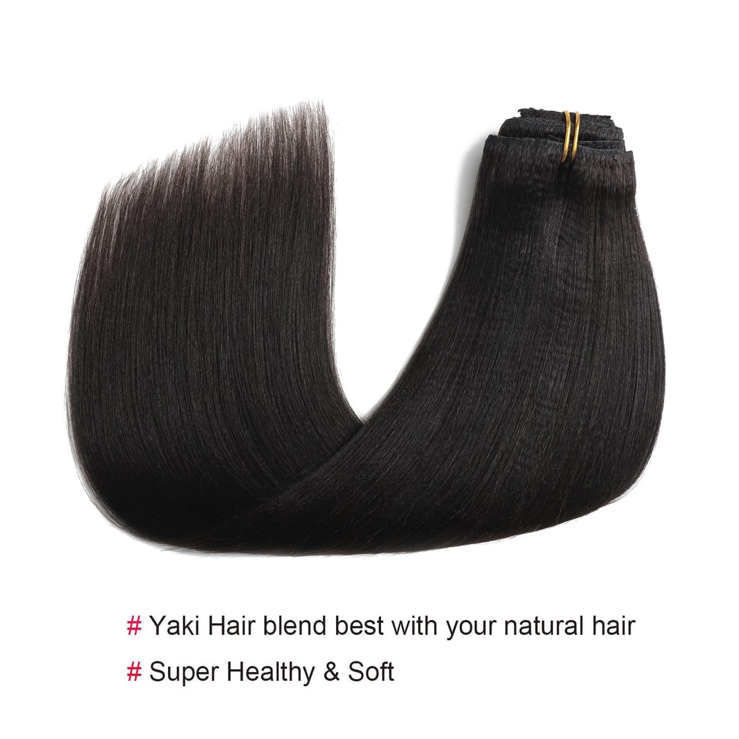 Extensiones de Cabello Clip Yaki de Anrosa de Cabello - Imagen 6