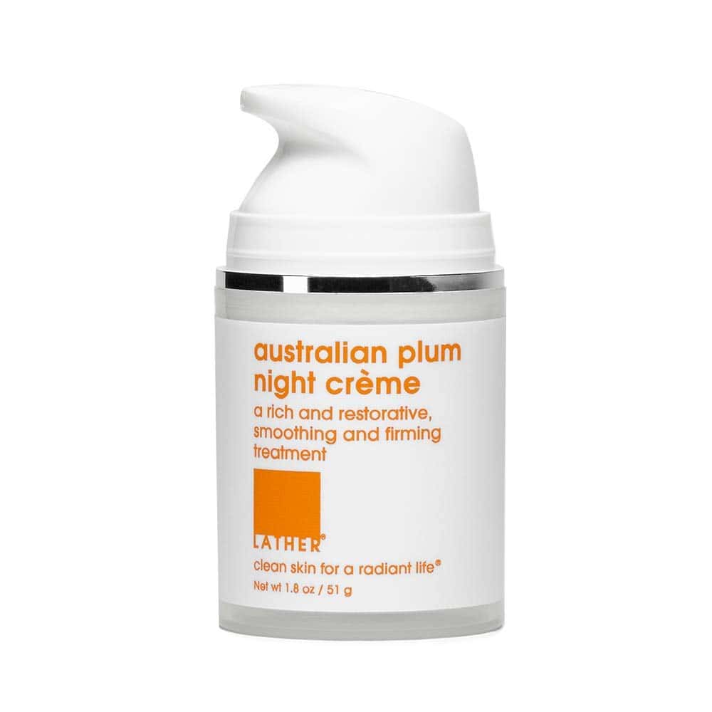 LATHER Australian Plum Crema de Noche, 1.8 Onzas