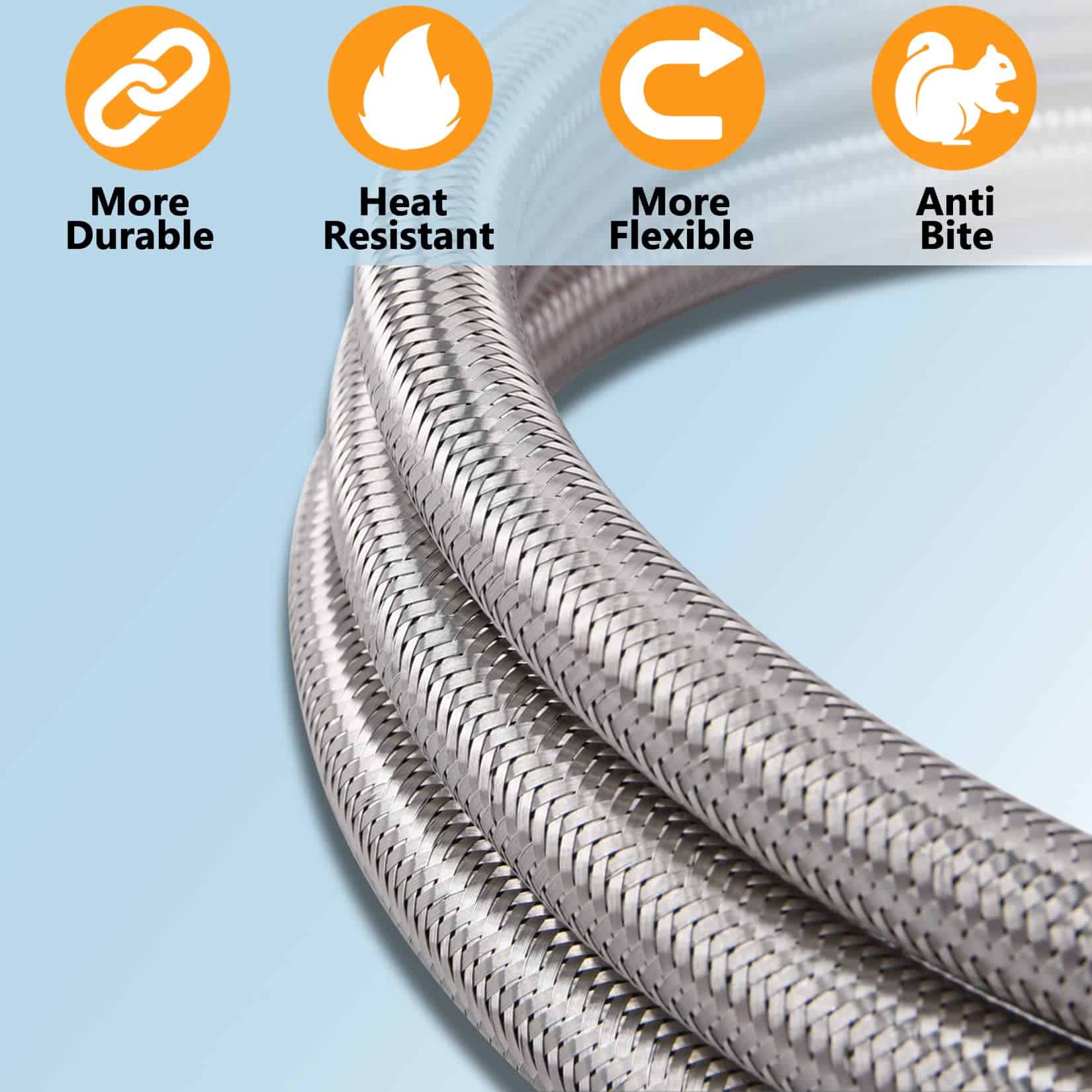 Manguera de Propano Gassaf de 12 pies - Adaptador de - Imagen 5