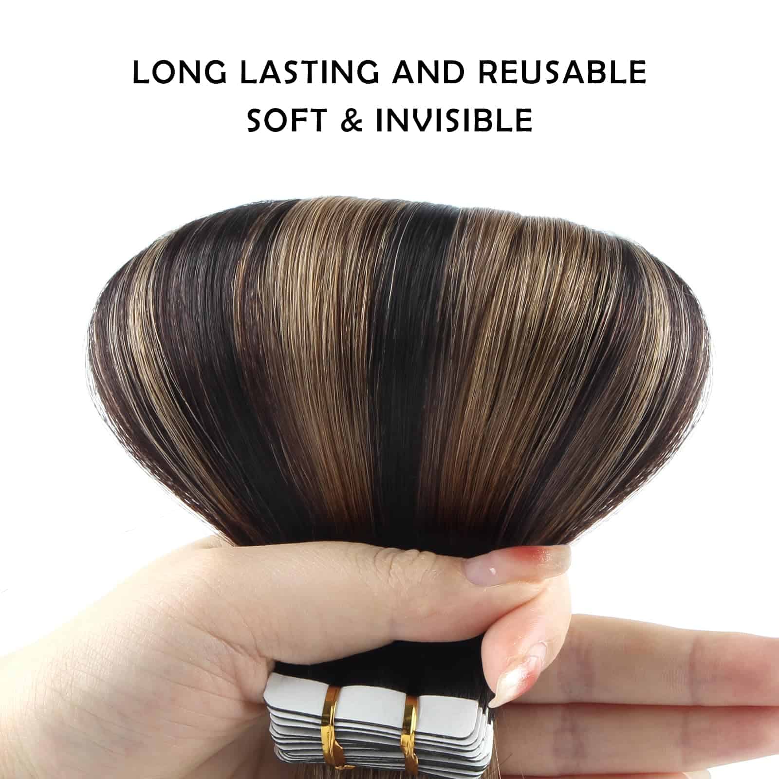 Extensiones de Cabello Tape in Remy Hair Ombre Balayage de - Imagen 6