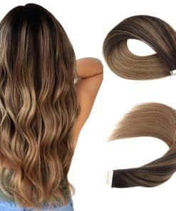 Extensiones de Cabello Tape in Remy Hair Ombre Balayage de