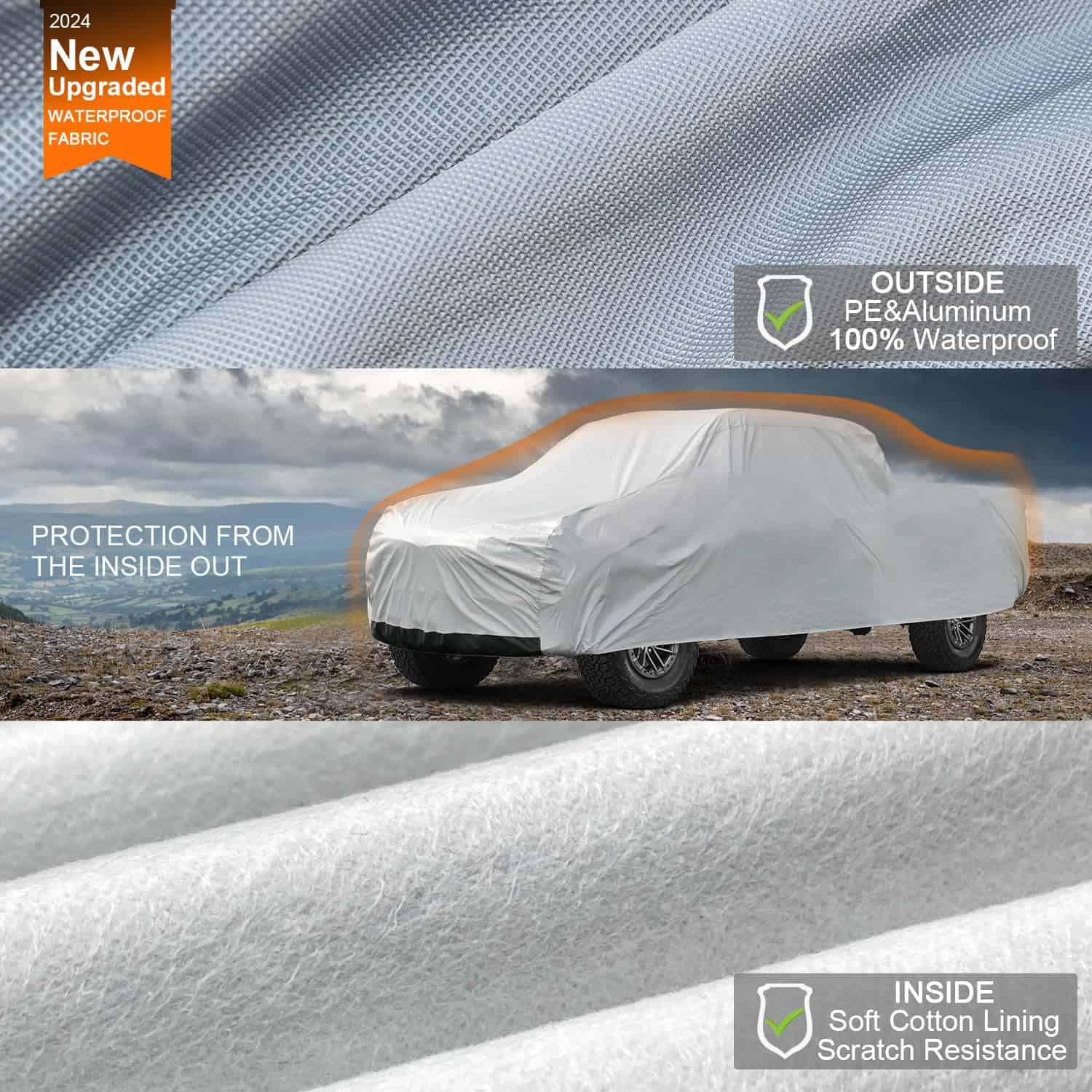 Cubierta para Camioneta Kayme 6 Capas Impermeable para Todo - Imagen 3