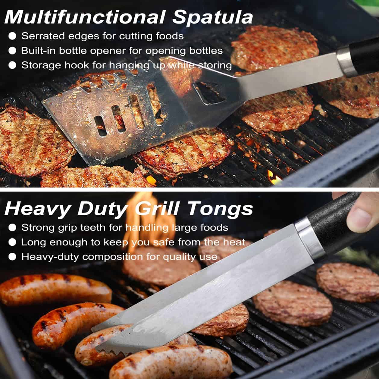 Set de Accesorios de Parrilla para BBQ POLIGO 22PCS, - Imagen 5