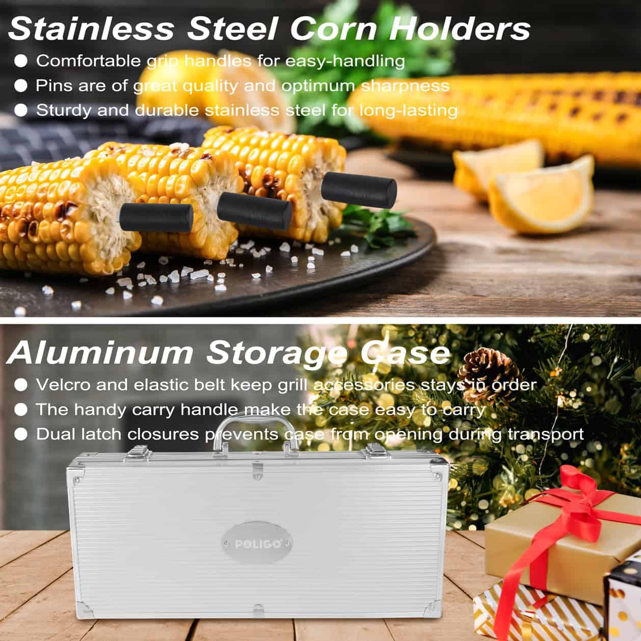 Set de Accesorios de Parrilla para BBQ POLIGO 22PCS, - Imagen 9