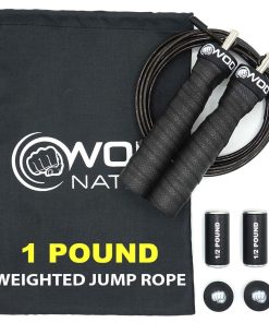 Cuerda de saltar ponderada para mujeres y hombres - 1 libra