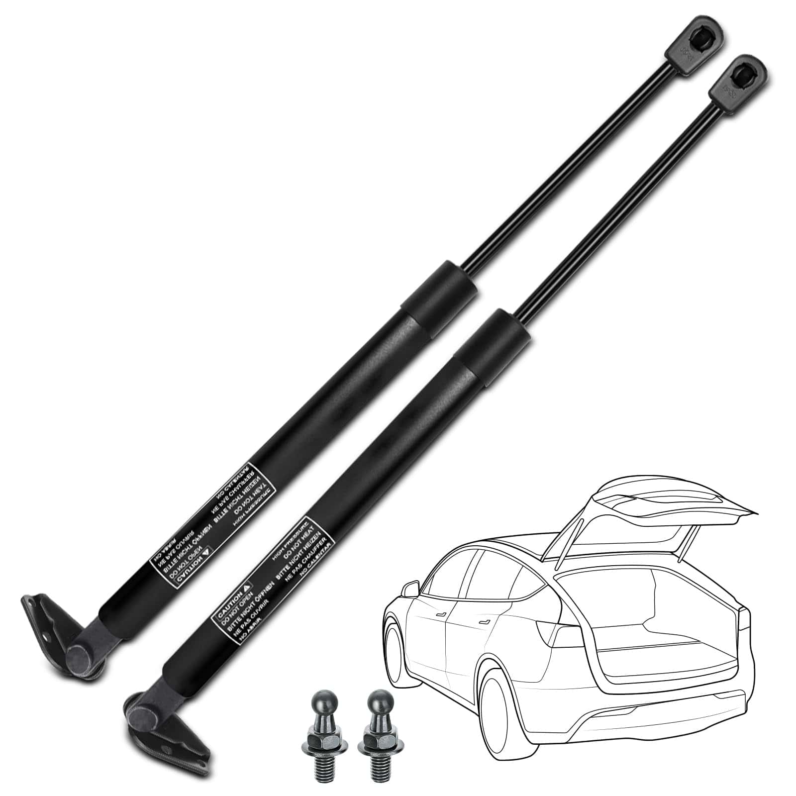 YHTAUTO Amortiguadores de Gas Traseros de Maletero para