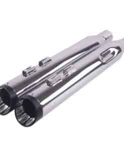 SHARKROAD 4" Cromado Slip-On Mufflers Escape Tubos Para