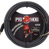 Cable de Instrumento Pig Hog PCH20AGR con Ángulo Recto 1/4"