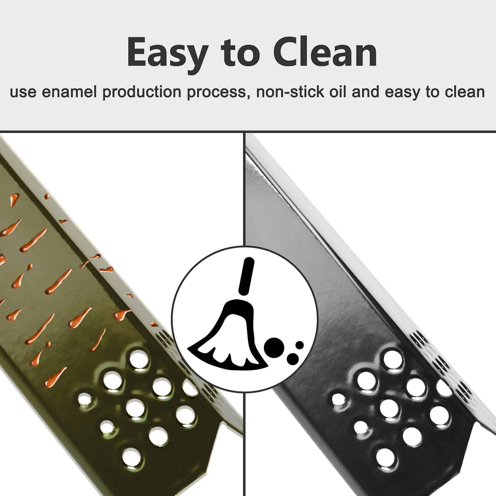 4 Piezas Protectores de Llamas para Grill Master 720-0697, - Imagen 8