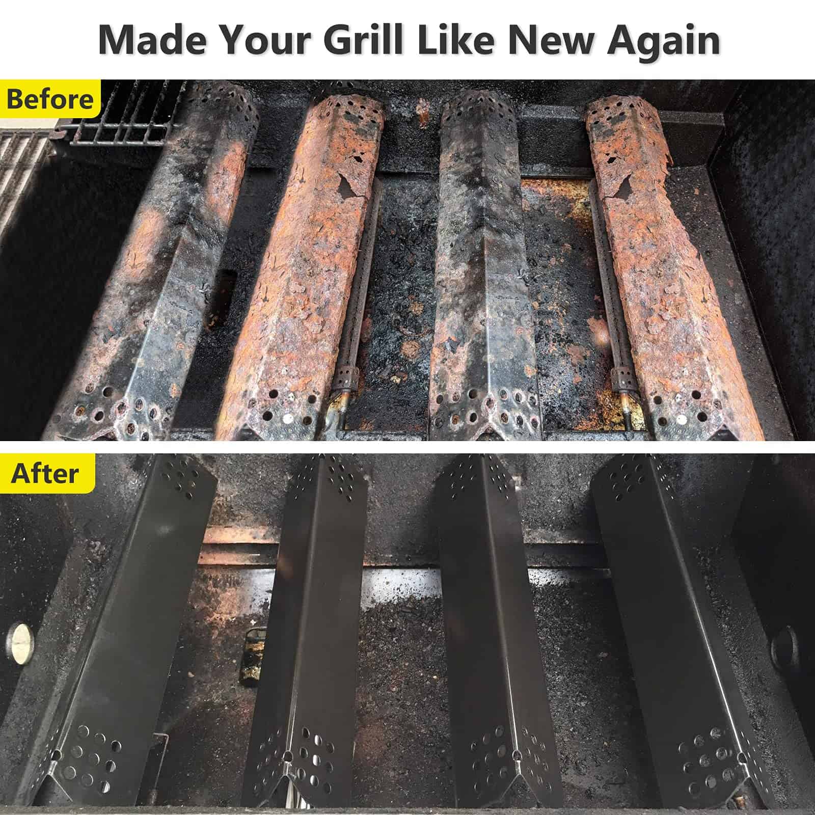 4 Piezas Protectores de Llamas para Grill Master 720-0697, - Imagen 9
