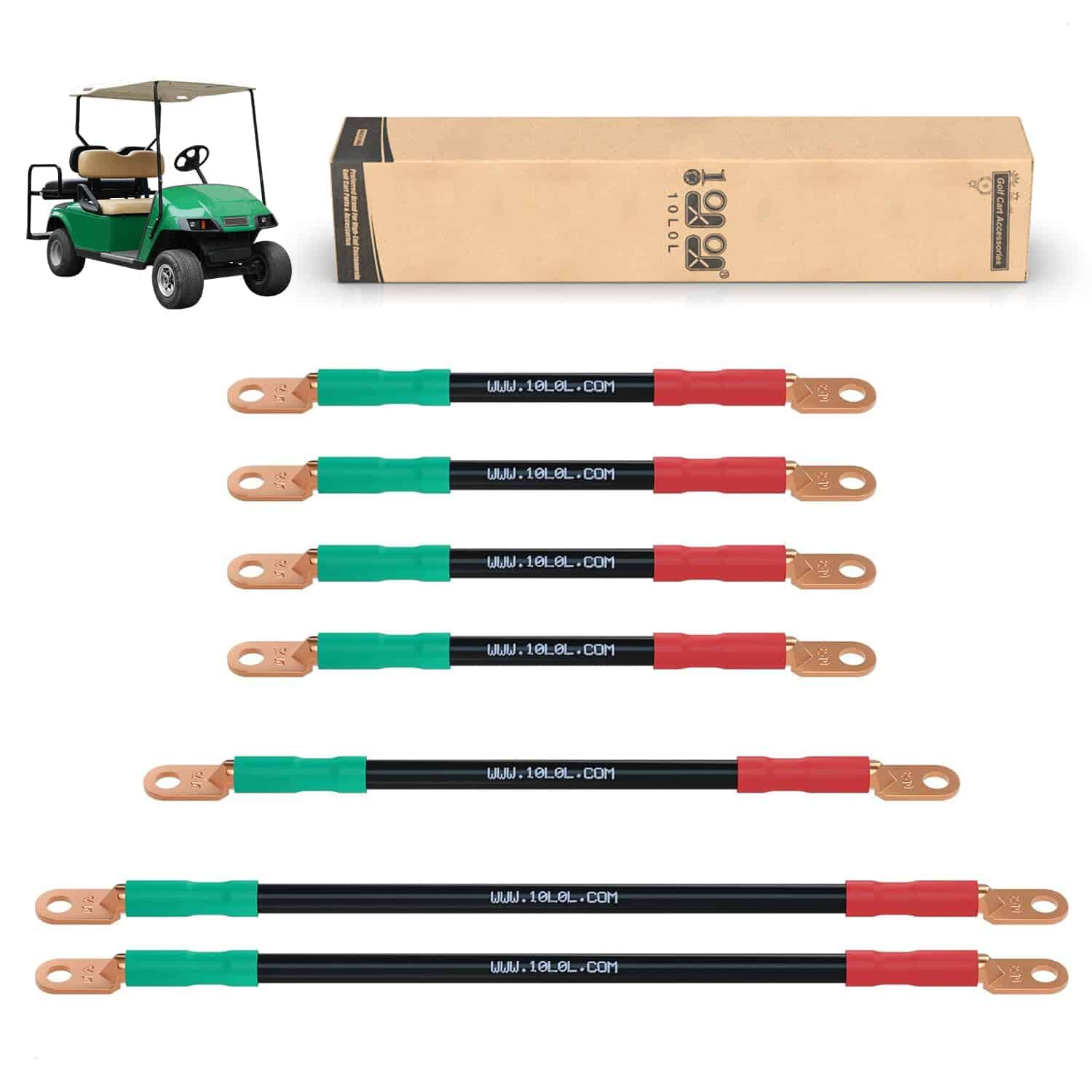 Cables de Batería para Carrito de Golf 10L0L 4 Calibre para