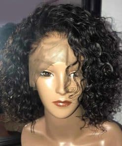 Pelucas de Encaje Frontal Cortas Rizadas Choshim Cabello