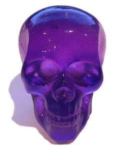 Palanca de cambios de calavera morada transparente Kool