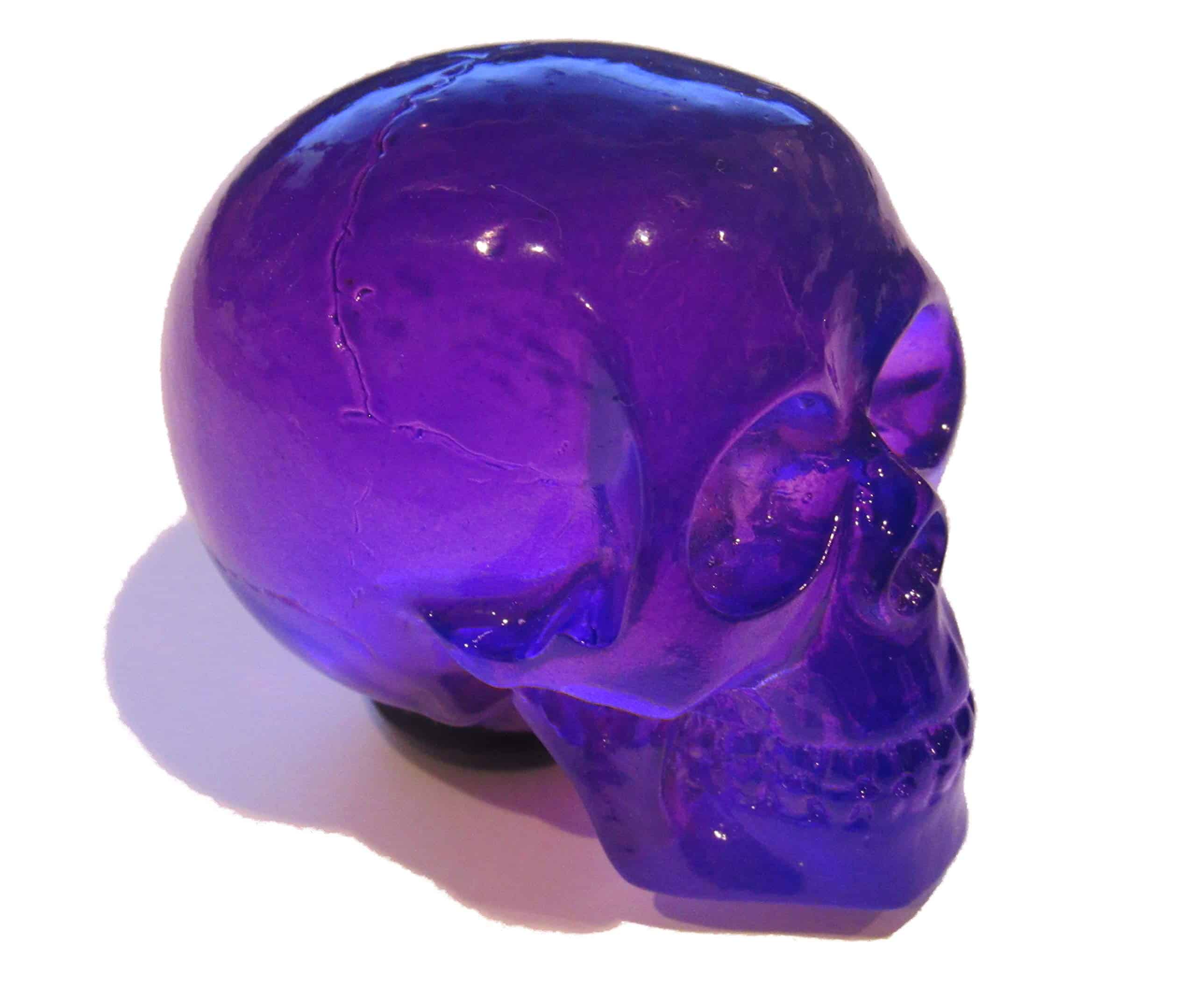 Palanca de cambios de calavera morada transparente Kool - Imagen 3