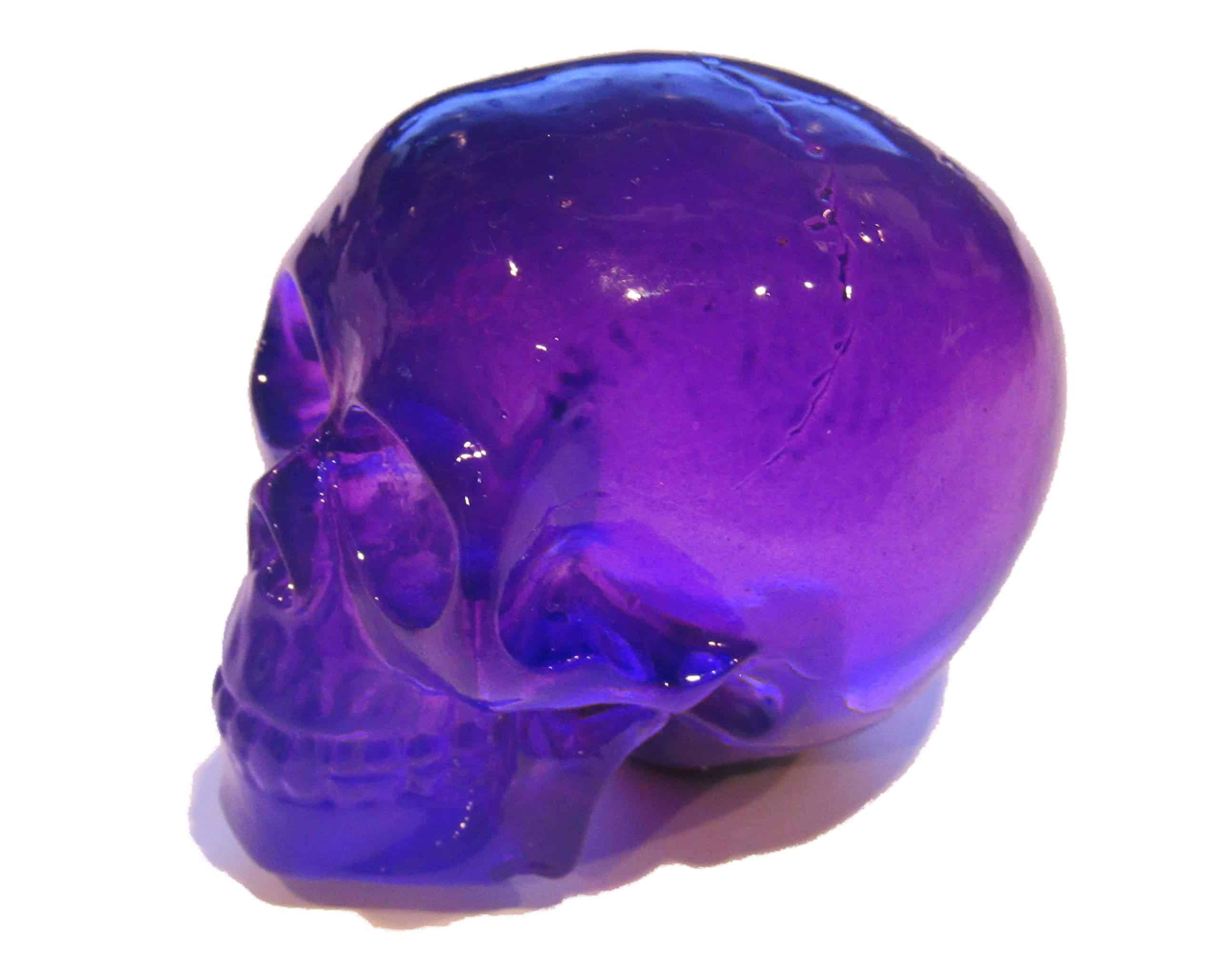 Palanca de cambios de calavera morada transparente Kool - Imagen 4