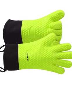 GEEKHOM Guantes para Parrilla Resistentes al Calor con