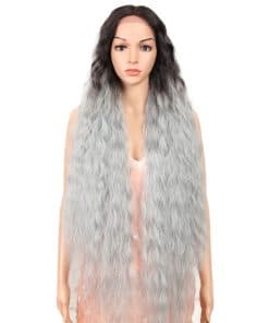 Pelucas de Encaje Largo Ondulado Sintético con Bebé Pelo