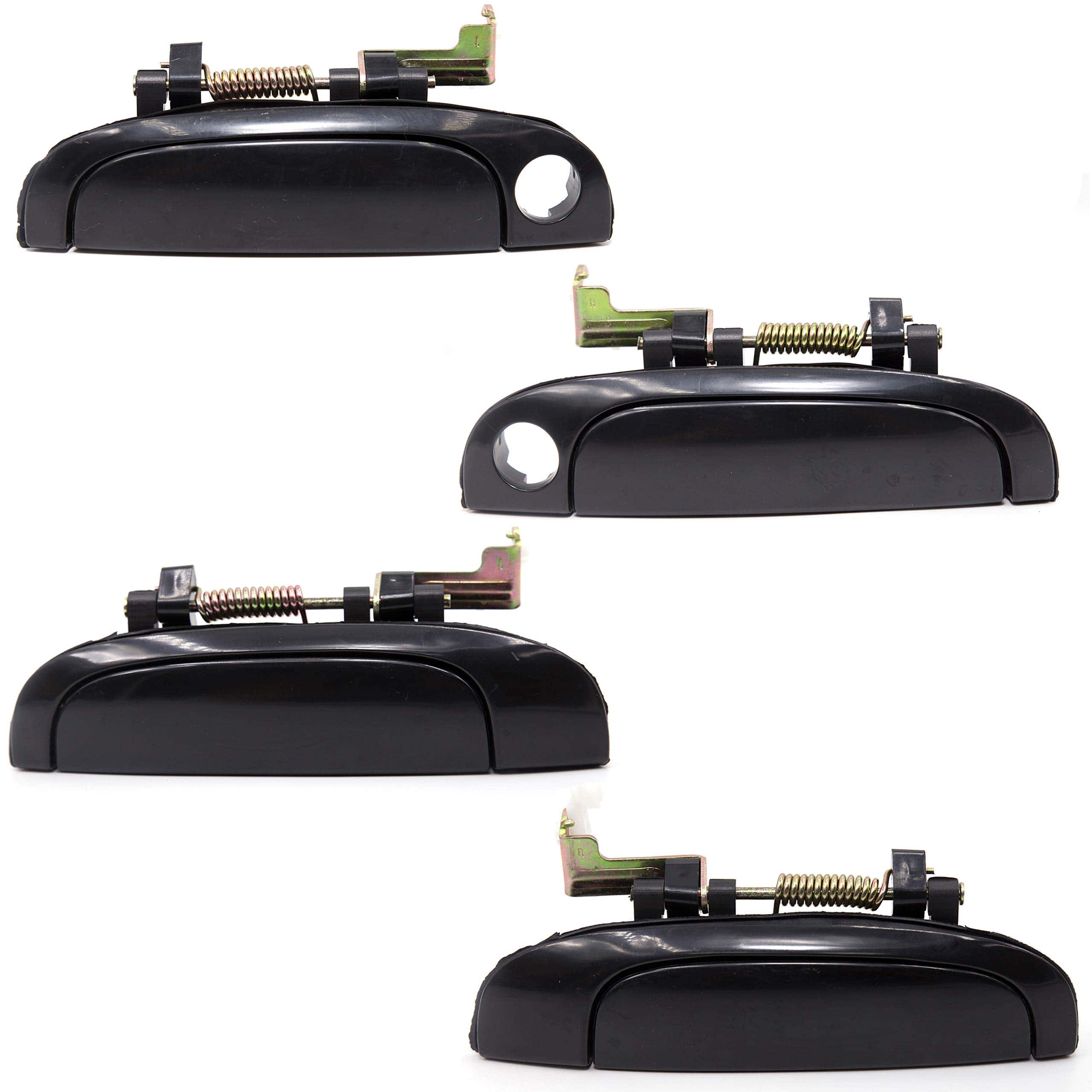 Conjunto de 4 piezas de manijas exteriores negras para Kia