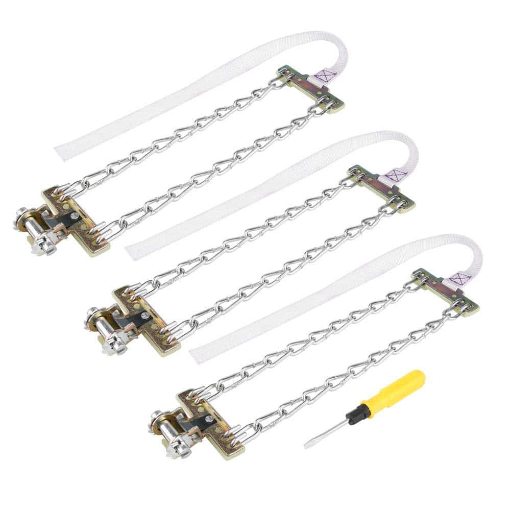 Juego de 3 Cadenas Antideslizantes para Neumáticos de Nieve