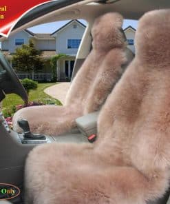 Funda de Asiento de Coche de Piel de Oveja Australiana