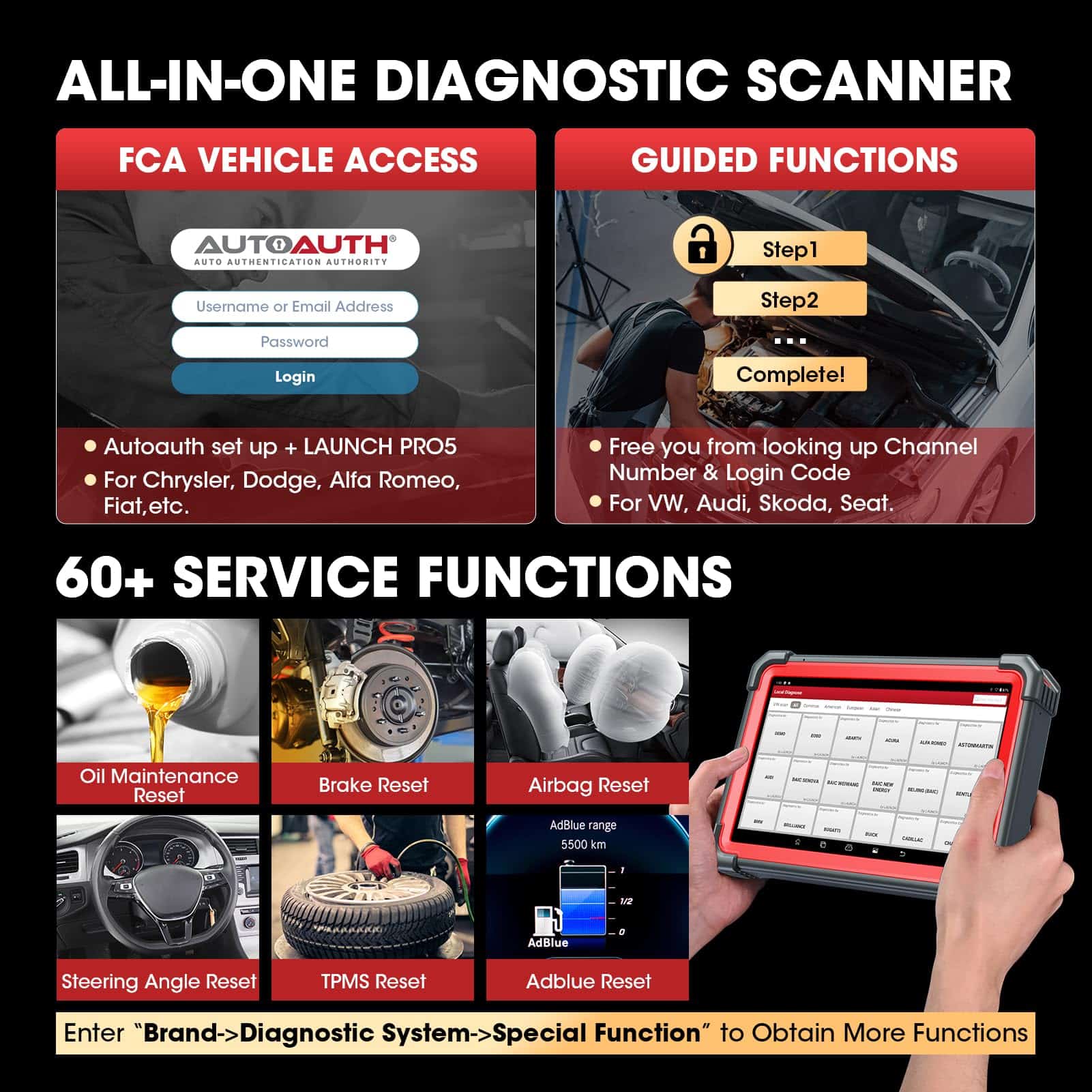 Escáner de diagnóstico LAUNCH X431 PRO5 con SmartLink C - Imagen 7