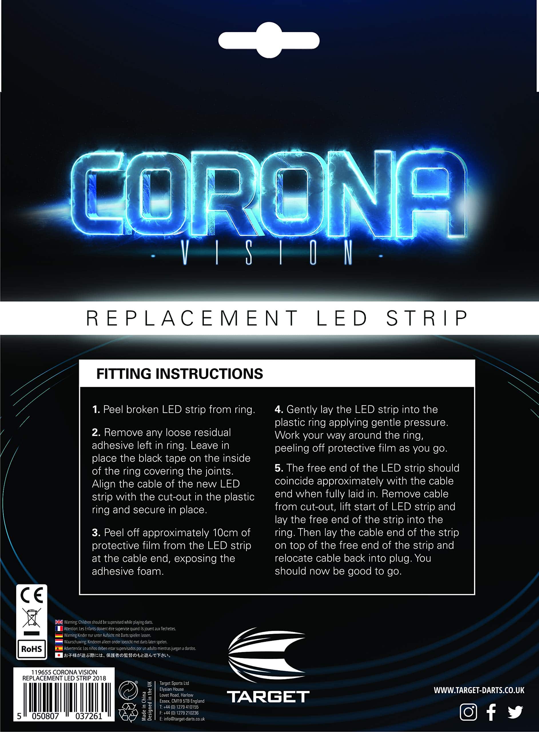 Tira de LED de Repuesto Target Darts Corona Vision para - Imagen 3
