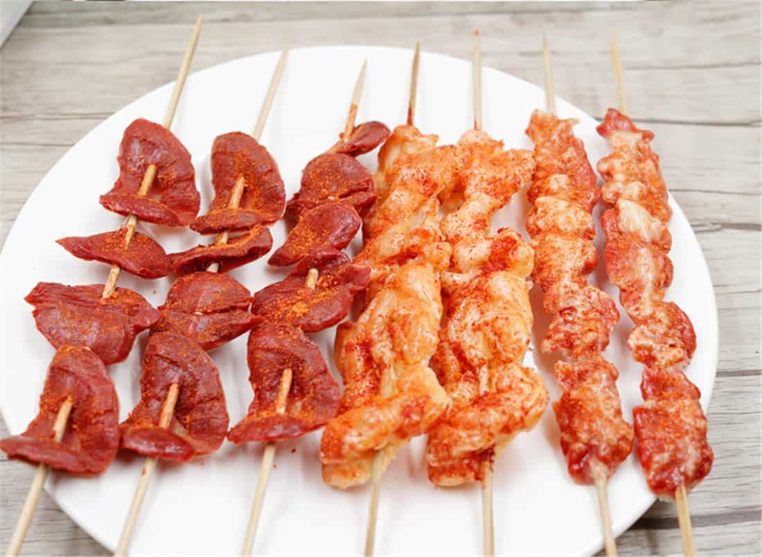 Set de 7 Brochetas Artificiales Realistas para Parrilla