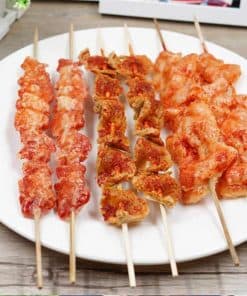 6pcs Pinchos de Barbacoa Falsos de PVC Artificial para