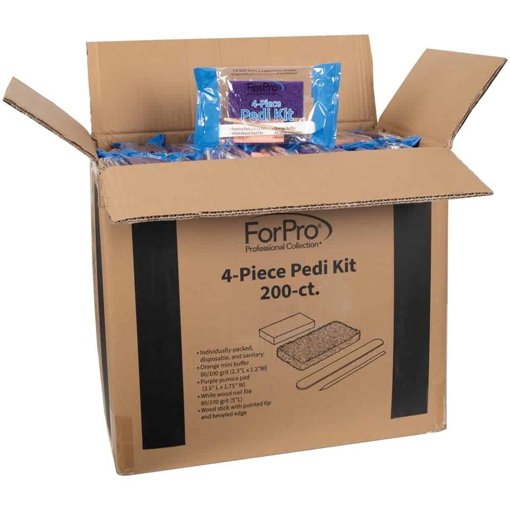 Kit Pedicura de 4 Piezas ForPro, 200 Unidades, Juego de - Imagen 10