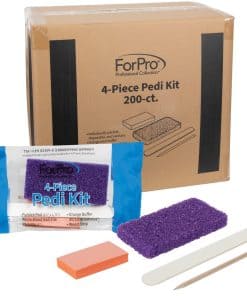 Kit Pedicura de 4 Piezas ForPro, 200 Unidades, Juego de