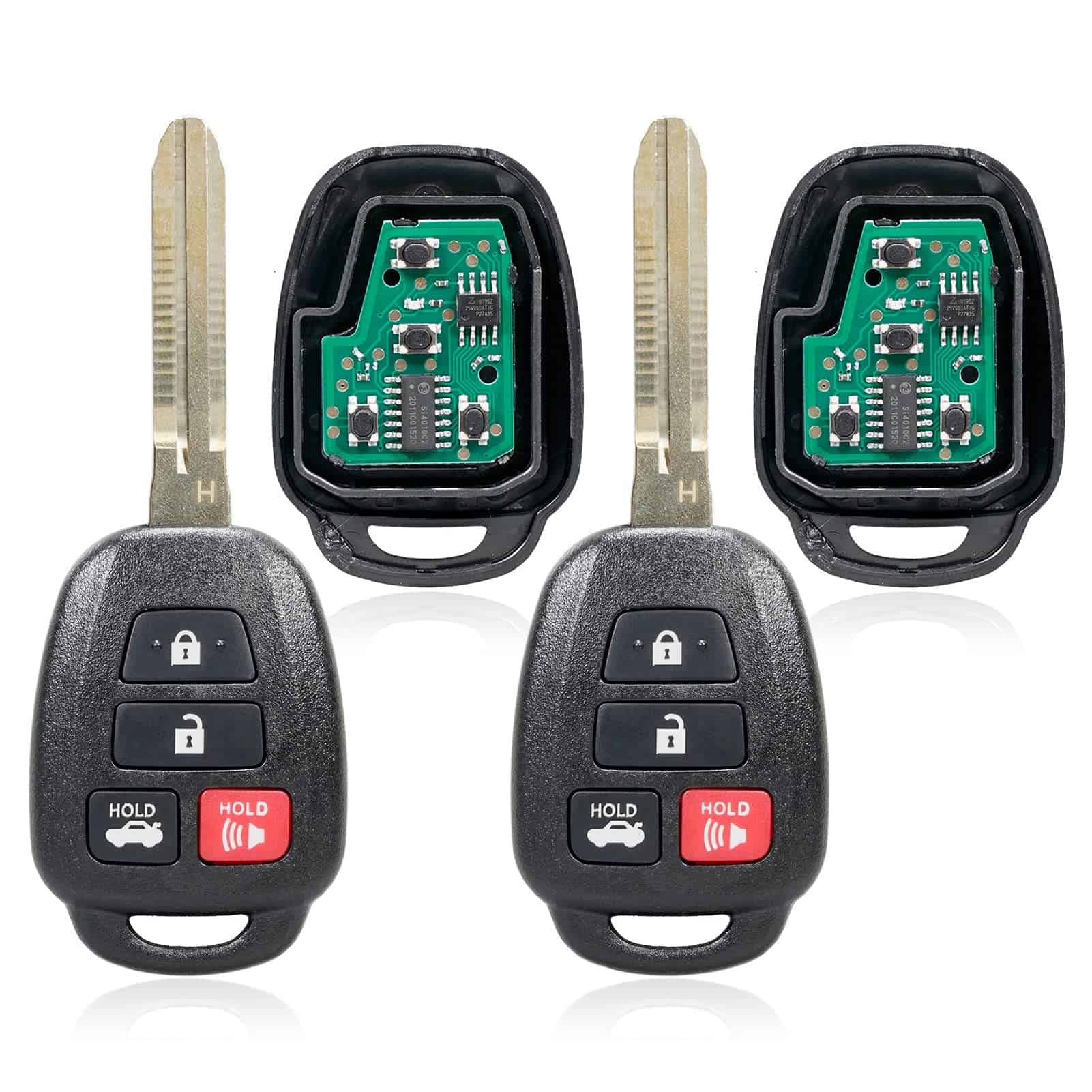 2 Llaves de Repuesto para Control Remoto de Entrada Sin - Imagen 3