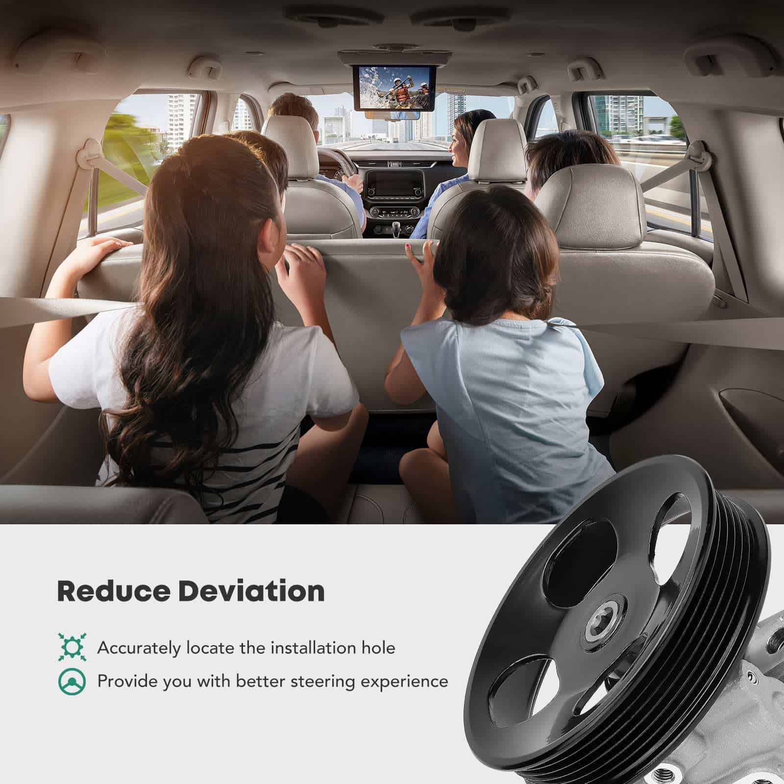 Bomba de Dirección Asistida YHTAUTO con Polea -43100C030 - Imagen 8