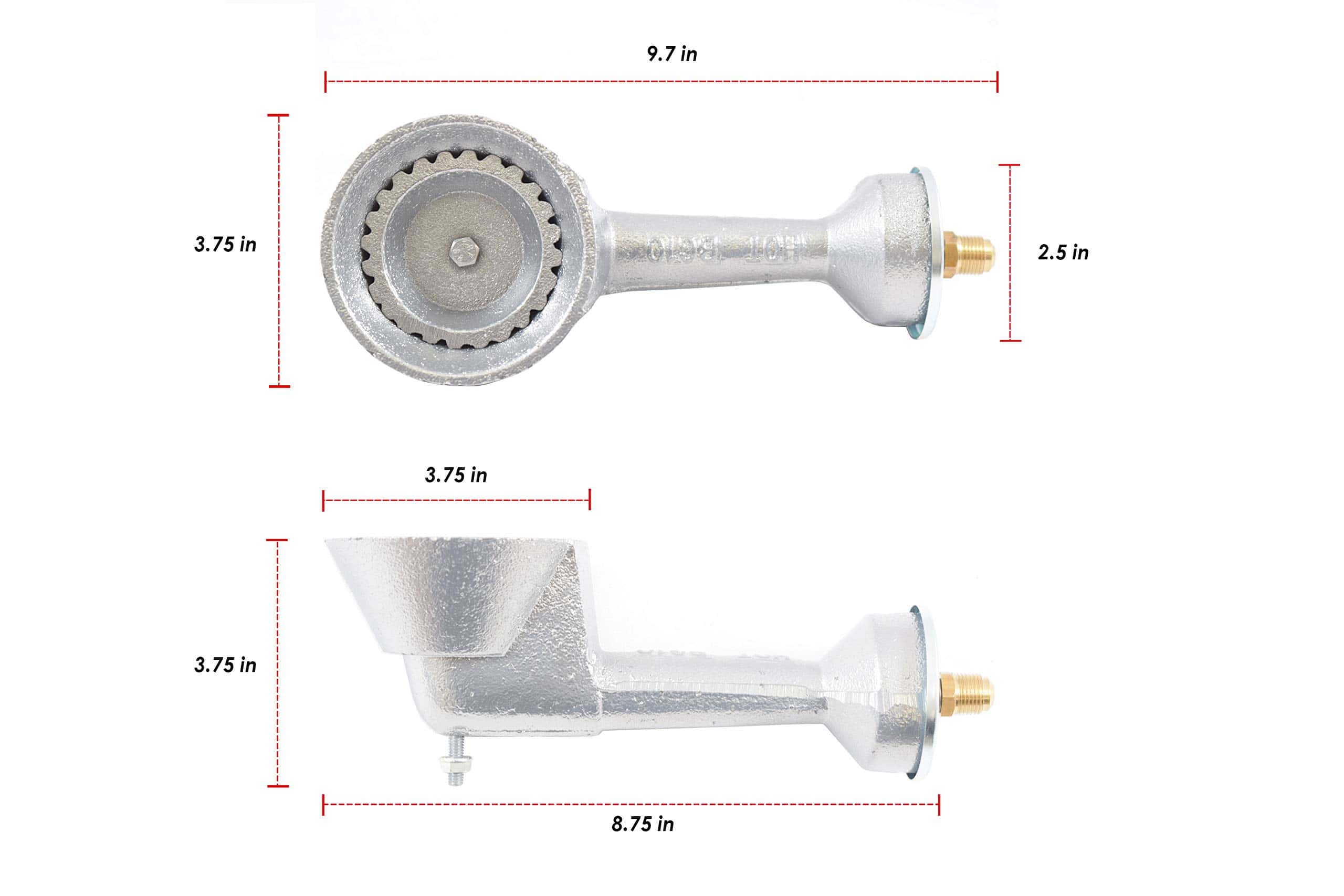 Quemador de Propano de Hierro Fundido COOKAMP -Plata - Imagen 3