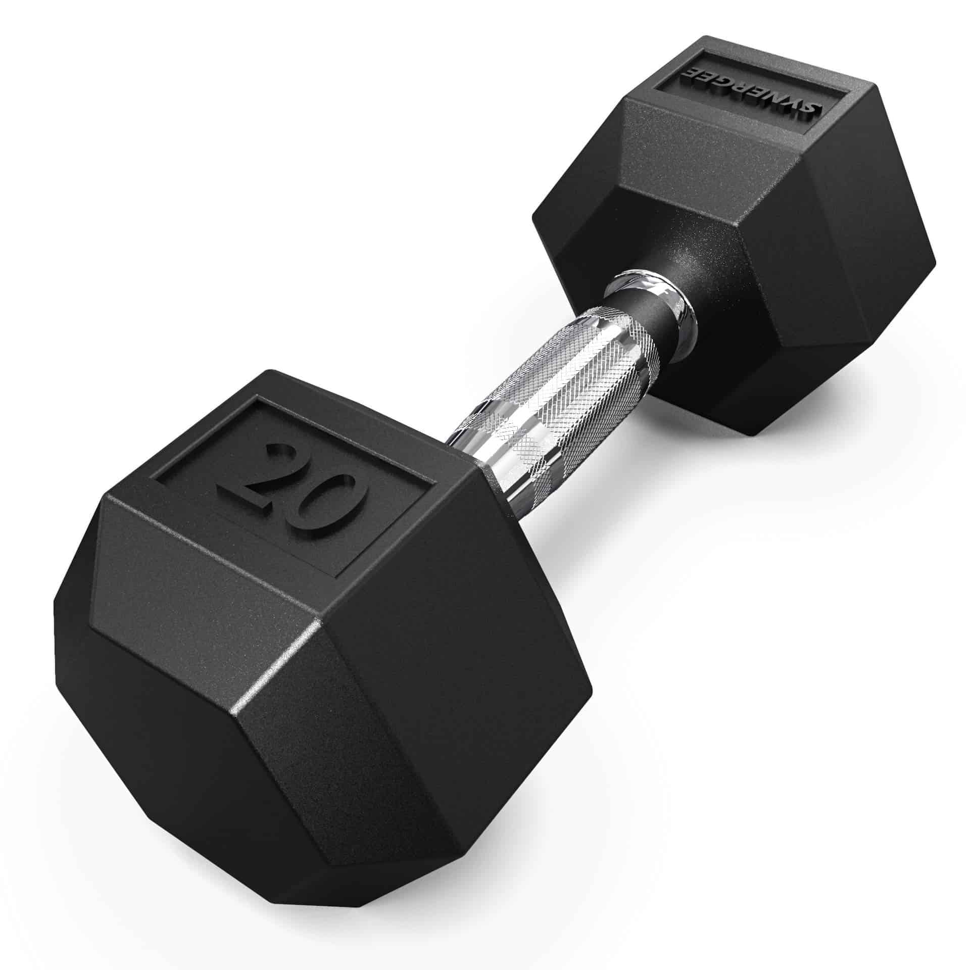 Pesa Rusa Hexagonal con Mango Cromado de 20 LB de Synergee.