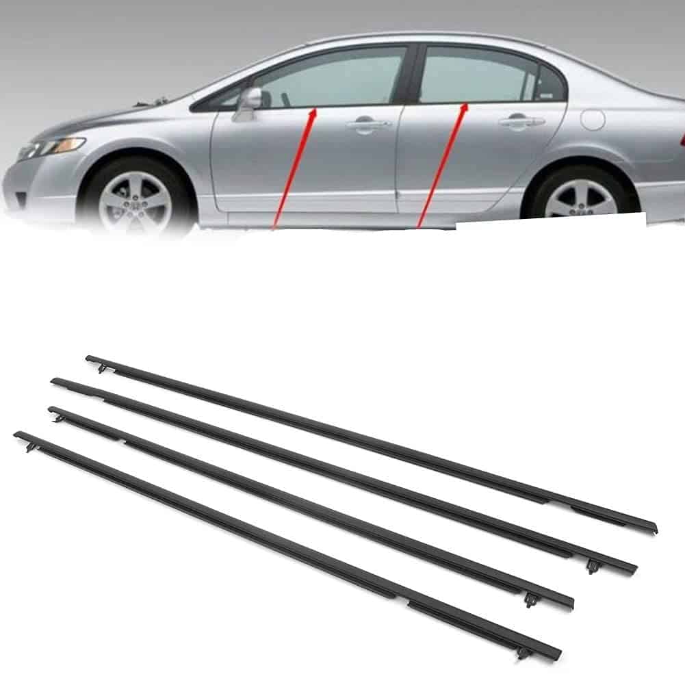 Nuevo Newsmarts 4pcs Weatherstrip Windows Seal Door Belt